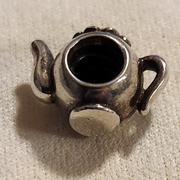 Pandora Teapot Charm 14k Gold and sterling silver 790250 Retired - Picture 5 of 8